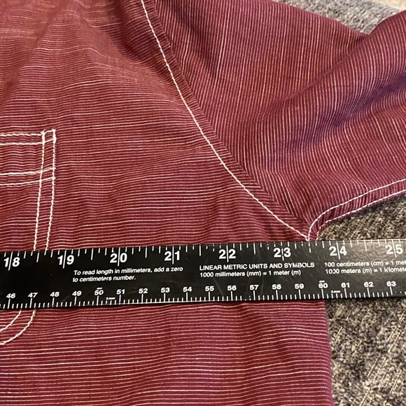 Beverly Hills Polo Club Maroon Casual Button-Down Shirt. Size L. - Picture 9 of 12